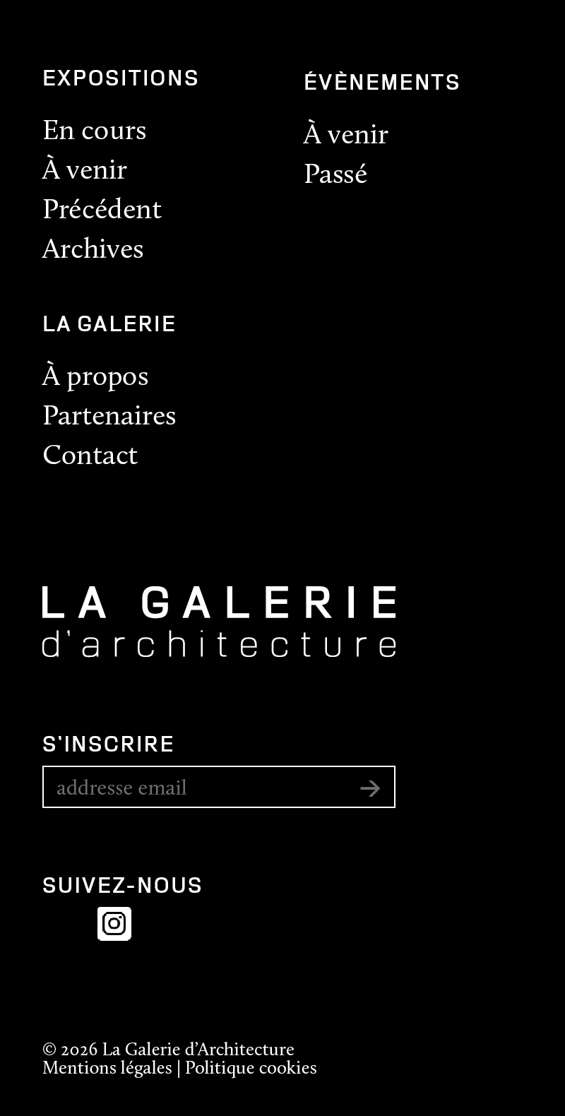 Footer — mobile